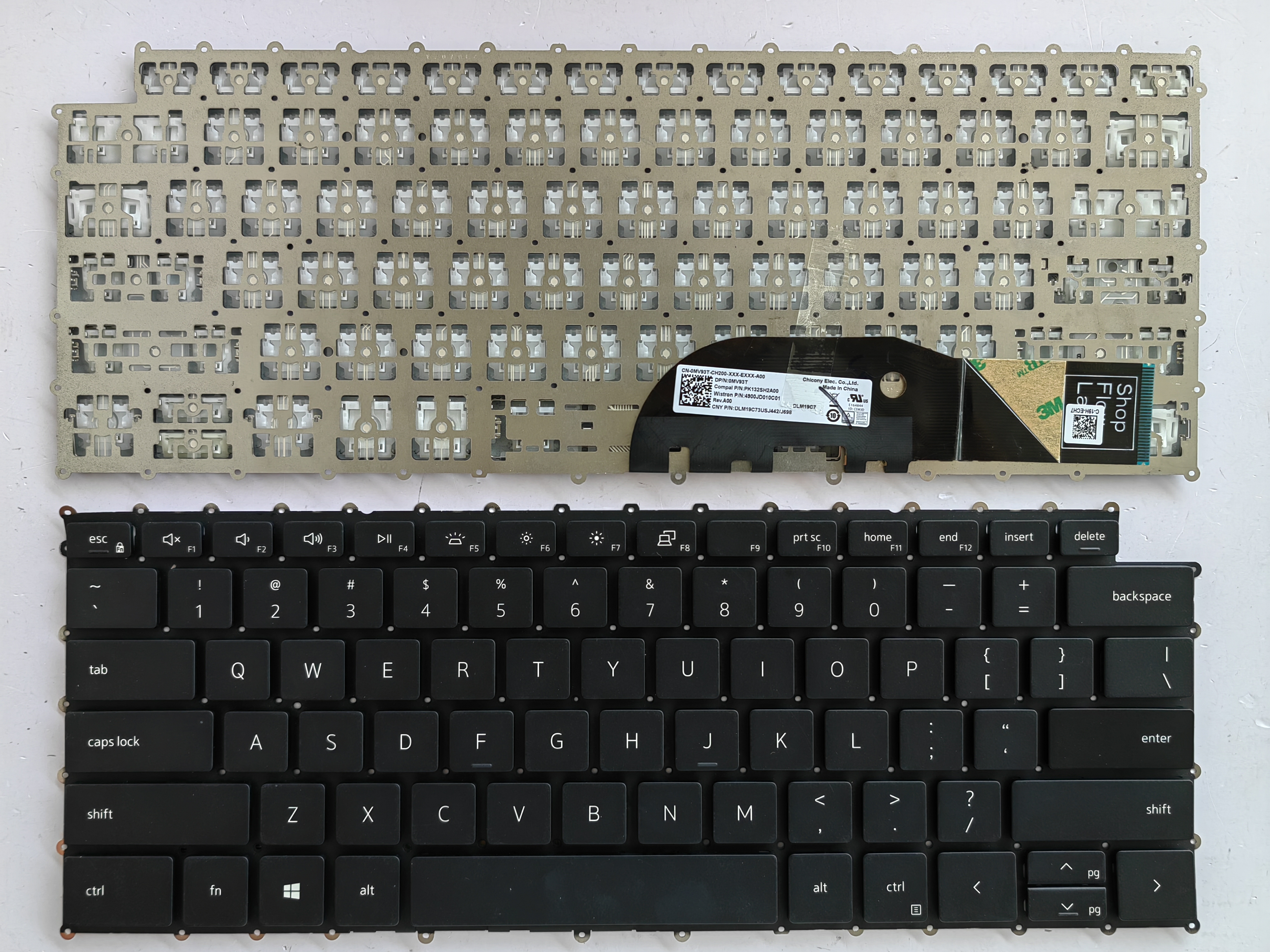 Picture of New Replacement Laptop Keyboard For DELL XPS15 9500/XPS17 9700/XPS13 9300/P92F/Precision BLACK US Layout
